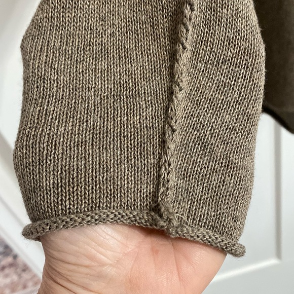 CobbleStone Italian wool lightweight oversize sweater Dark taupe Women’s OneSize - Picture 3 of 6